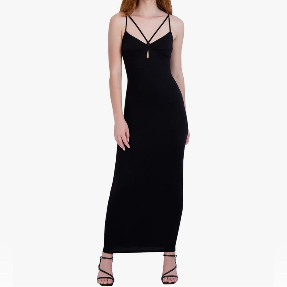 NWT BCBGeneration V Neck Multi-Strap Maxi Dress - Size L